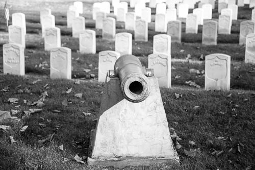 Cannon. Allegheny Cemetery, Pittsburgh, Pennsylvania. 