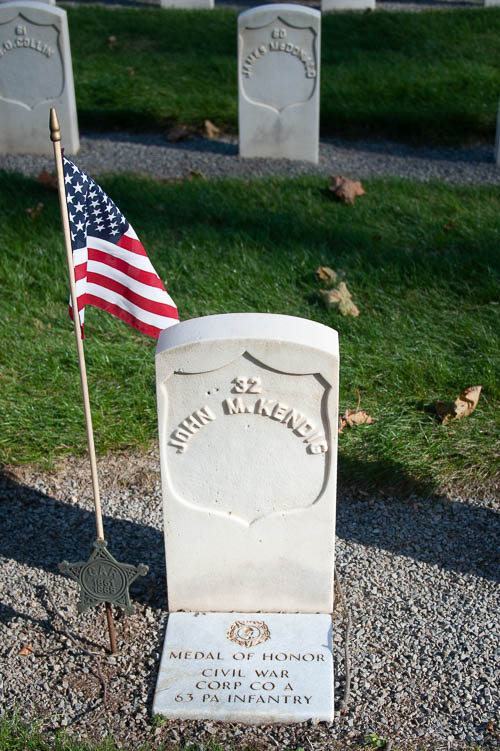 Corporal John M. Kendig (Civil War). He received the Medal of Honor.